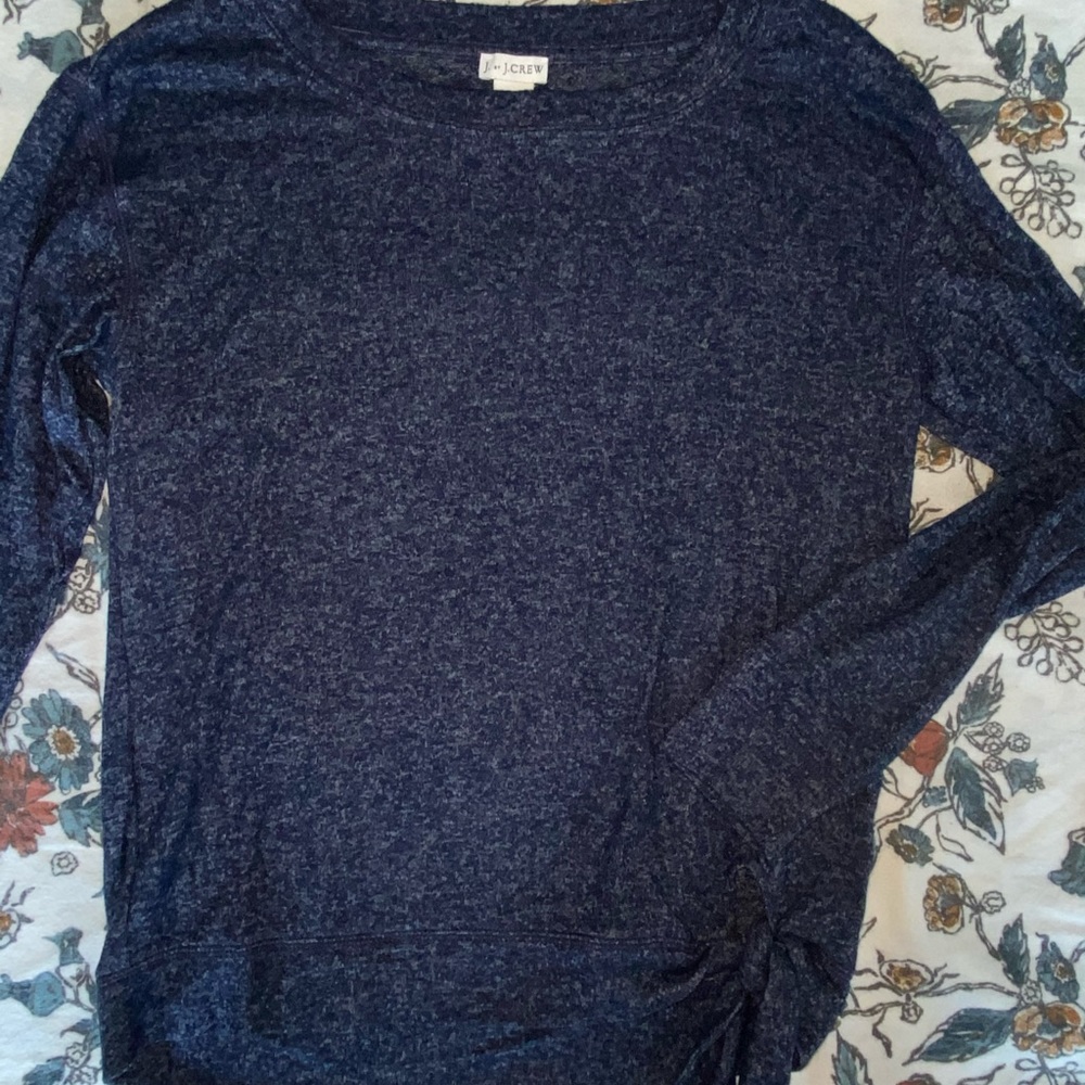 Tie front j crew sweater